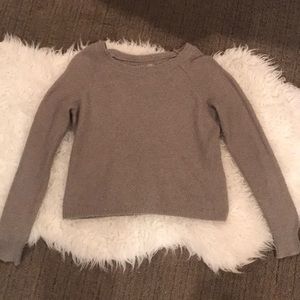 Grey Cropped Sweater